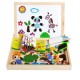 Kids Child Educational Magnetic Box Set with Whiteboard Jigsaw Board Puzzle Toys