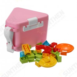 Kids DIY Run Building Blocks Construction Toys Puzzle Race Track Storage Toy Box Kids DIY Run Building Blocks Construction Toys Puzzle Race Track Storage Toy Box