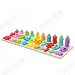 Kids Wooden Math Puzzle Toys Numbers Learning Hand-Eye Coordination Educational Games Kids Wooden Math Puzzle Toys Numbers Learning Hand-Eye Coordination Educational Games