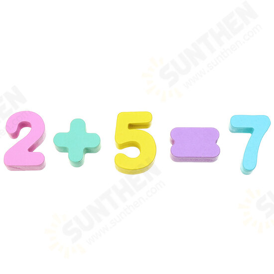 Kids Wooden Math Puzzle Toys Numbers Learning Hand-Eye Coordination Educational Games