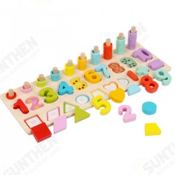 Kids Wooden Math Puzzle Toys Numbers Learning Hand-Eye Coordination Educational Games Kids Wooden Math Puzzle Toys Numbers Learning Hand-Eye Coordination Educational Games