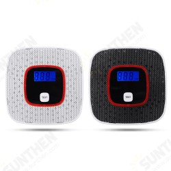 LCD Smoke Alarm CO Monoxide Detector Poisoning Gas Warning Sensor Monitor Voice LCD Smoke Alarm CO Monoxide Detector Poisoning Gas Warning Sensor Monitor Voice