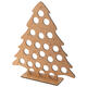 MDF Wooden Christmas Advent Calendar Christmas Tree Decoration Fits 24 Circular Chocolates Candy Stand Rack