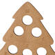 MDF Wooden Christmas Advent Calendar Christmas Tree Decoration Fits 24 Circular Chocolates Candy Stand Rack