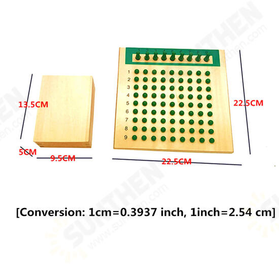 Montessori Mathematics Maths Bead Board Multiplication&Division Educational Science Toy