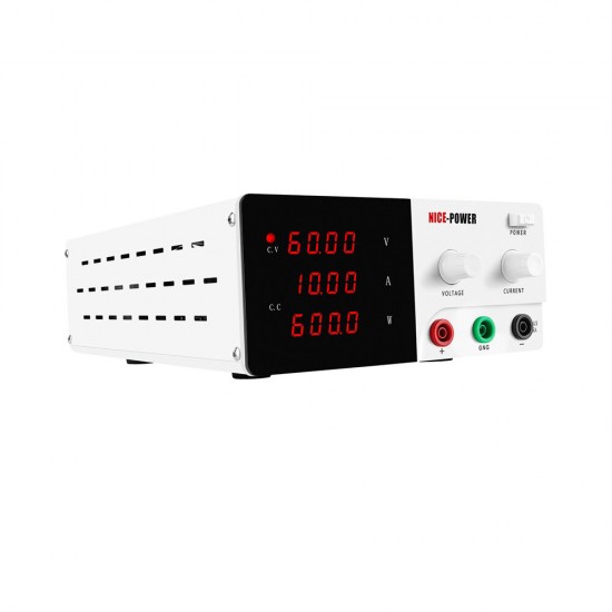 R-SPS6010 60V 10A Digital Adjustable DC Power Supply Laboratory Power Source 4-bit Display Voltage Regulator Current Stabilizer