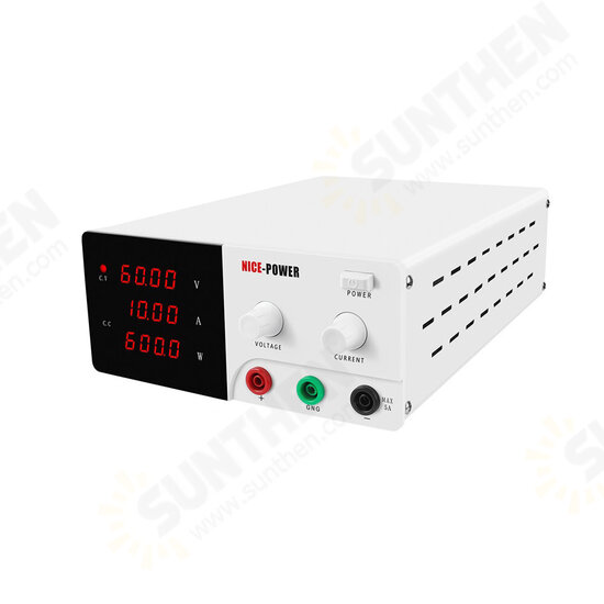 R-SPS6010 60V 10A Digital Adjustable DC Power Supply Laboratory Power Source 4-bit Display Voltage Regulator Current Stabilizer