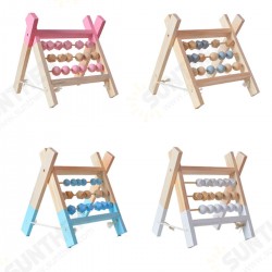 Natural Pine Nordic Baby Room Decor Wooden Abacus Educational Nursery Props Toys Natural Pine Nordic Baby Room Decor Wooden Abacus Educational Nursery Props Toys