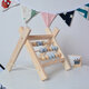 Natural Pine Nordic Baby Room Decor Wooden Abacus Educational Nursery Props Toys