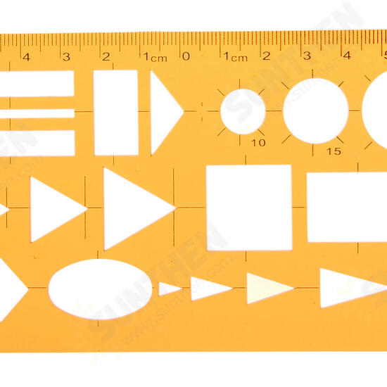 Network Technique Technical Drawing Template KT Soft Plastic Ruler Drafting Design Stencil