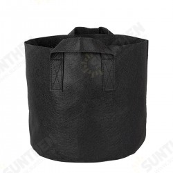 Non-woven Fabric Planting Grow Box Vegetable Flower Pots Bag Planter Black with Handles Non-woven Fabric Planting Grow Box Vegetable Flower Pots Bag Planter Black with Handles