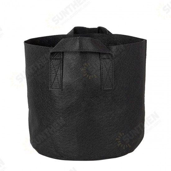 Non-woven Fabric Planting Grow Box Vegetable Flower Pots Bag Planter Black with Handles