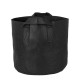 Non-woven Fabric Planting Grow Box Vegetable Flower Pots Bag Planter Black with Handles