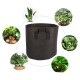 Non-woven Fabric Planting Grow Box Vegetable Flower Pots Bag Planter Black with Handles