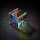 Optical Glass Crystal Combiner Prism X Cube Lab RGB Dispersion Splitter Prism With Box Physics Educational Gift Toy 20mm/23mm