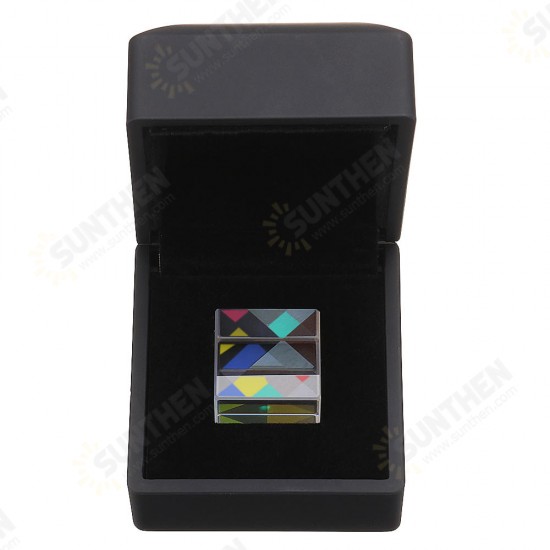 Optical Glass Crystal Combiner Prism X Cube Lab RGB Dispersion Splitter Prism With Box Physics Educational Gift Toy 20mm/23mm