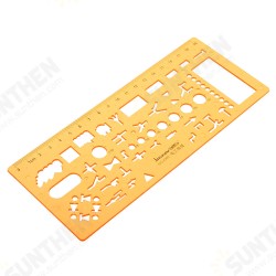 Physical Electrical Circuit Symbols Drafting Drawing Template KT Soft Plastifc Ruler Design Stencil Physical Electrical Circuit Symbols Drafting Drawing Template KT Soft Plastifc Ruler Design Stencil