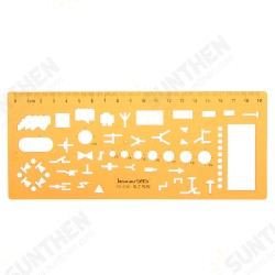 Physical Electrical Circuit Symbols Drafting Drawing Template KT Soft Plastifc Ruler Design Stencil Physical Electrical Circuit Symbols Drafting Drawing Template KT Soft Plastifc Ruler Design Stencil