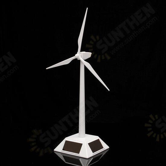 Plastic Solar Powered Windmill Wind Mill Turbine Teaching Tool & Desktop Display Tray Holder