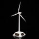 Plastic Solar Powered Windmill Wind Mill Turbine Teaching Tool & Desktop Display Tray Holder