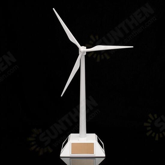 Plastic Solar Powered Windmill Wind Mill Turbine Teaching Tool & Desktop Display Tray Holder