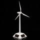 Plastic Solar Powered Windmill Wind Mill Turbine Teaching Tool & Desktop Display Tray Holder