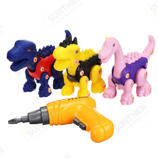 Realistic Dinosaur Model Dino Toy Electric Drill Toy Figures Play Set Kids Birthday Christmas Gifts