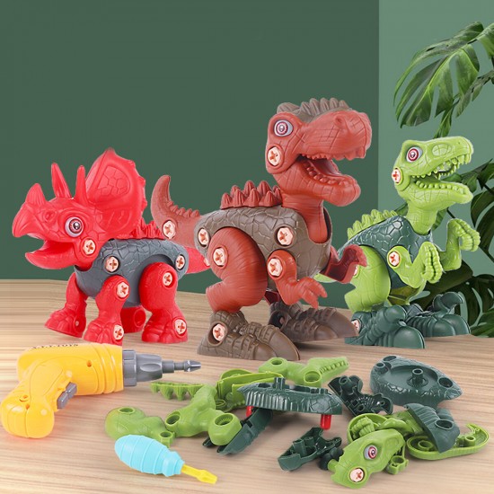 Realistic Dinosaur Model Dino Toy Electric Drill Toy Figures Play Set Kids Birthday Christmas Gifts