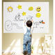 Self-adhesive Whiteboard Sticker Waterproof Movable Kid Erasable Roll Up Message Wall Table Sticker