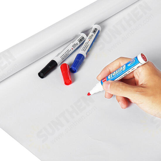 Self-adhesive Whiteboard Sticker Waterproof Movable Kid Erasable Roll Up Message Wall Table Sticker