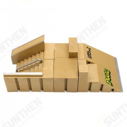 Skate Park Ramp Parts With 2 Deck Fingerboard Finger Board Toys Skate Park Ramp Parts With 2 Deck Fingerboard Finger Board Toys