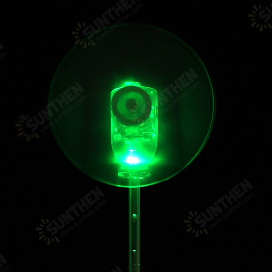 Vertical DIY Small Dc Motor LED Windmill Turbines Wind Generator Model Green/White