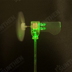 Vertical DIY Small Dc Motor LED Windmill Turbines Wind Generator Model Green/White Vertical DIY Small Dc Motor LED Windmill Turbines Wind Generator Model Green/White