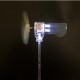 Vertical DIY Small Dc Motor LED Windmill Turbines Wind Generator Model Green/White