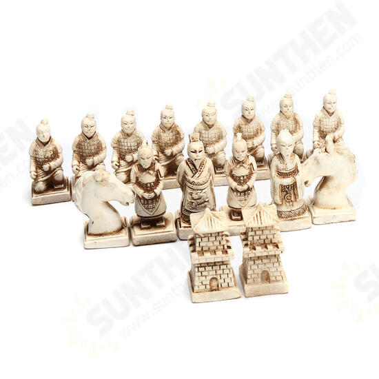 Vintage Wooden Chinese Chess Board Table Game Set Pieces Gift Toy Collectibles