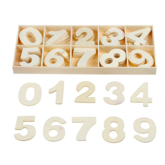 Wooden Alphabet Scrabble Toy Letters Number Educational Craft Children Kids Learning Toys Gift