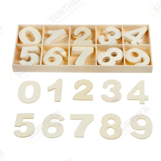 Wooden Alphabet Scrabble Toy Letters Number Educational Craft Children Kids Learning Toys Gift