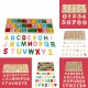 Wooden Alphabet Scrabble Toy Letters Number Educational Craft Children Kids Learning Toys Gift