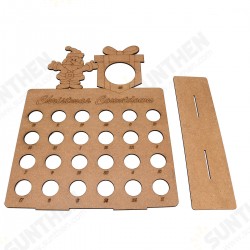 Wooden Christmas Advent Calendar Christmas Claus Decoration Fits 25 Circular Chocolates Candy Stand Rack Wooden Christmas Advent Calendar Christmas Claus Decoration Fits 25 Circular Chocolates Candy Stand Rack