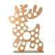 Wooden Christmas Advent Calendar Christmas Elk Decoration Fits 25 Circular Chocolates Candy Stand Rack