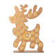 Wooden Christmas Advent Calendar Christmas Elk Decoration Fits 25 Circular Chocolates Candy Stand Rack