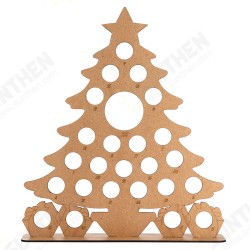 Wooden Christmas Advent Calendar Christmas Tree Decoration Fits 25 Circular Chocolates Candy Stand Rack Wooden Christmas Advent Calendar Christmas Tree Decoration Fits 25 Circular Chocolates Candy Stand Rack