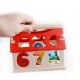 Wooden Digital House Detachable Digital Shape Matching Blocks House Kid's Child's Early Educational Toys