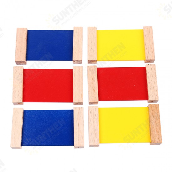 Wooden Montessori Sensorial Teaching Tool Color Tablet Educational School Learning Toy Gift