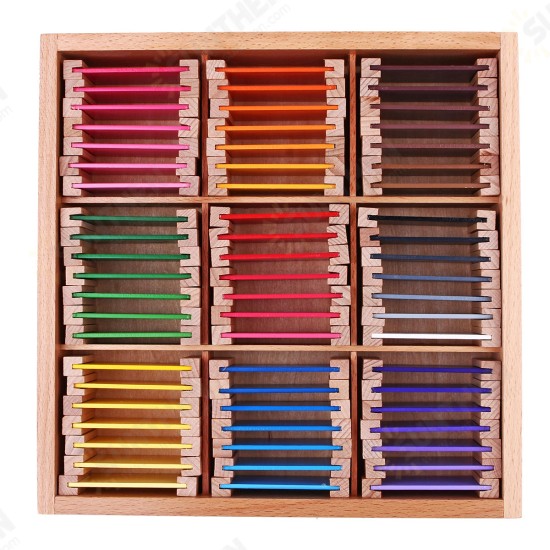 Wooden Montessori Sensorial Teaching Tool Color Tablet Educational School Learning Toy Gift