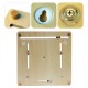 Wooden Multifunction Learning Clock Toy Alarm Calendar Cognition Educational Toys