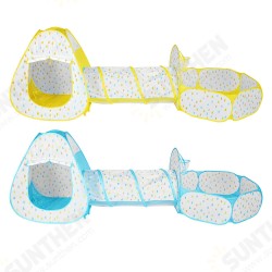 3 In 1 Yellow/Blue Play Ball Pool Crawling Tunnel Folding Tent for Children's Games 3 In 1 Yellow/Blue Play Ball Pool Crawling Tunnel Folding Tent for Children's Games