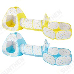 3 In 1 Yellow/Blue Play Ball Pool Crawling Tunnel Folding Tent for Children's Games 3 In 1 Yellow/Blue Play Ball Pool Crawling Tunnel Folding Tent for Children's Games