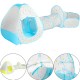 3 In 1 Yellow/Blue Play Ball Pool Crawling Tunnel Folding Tent for Children's Games