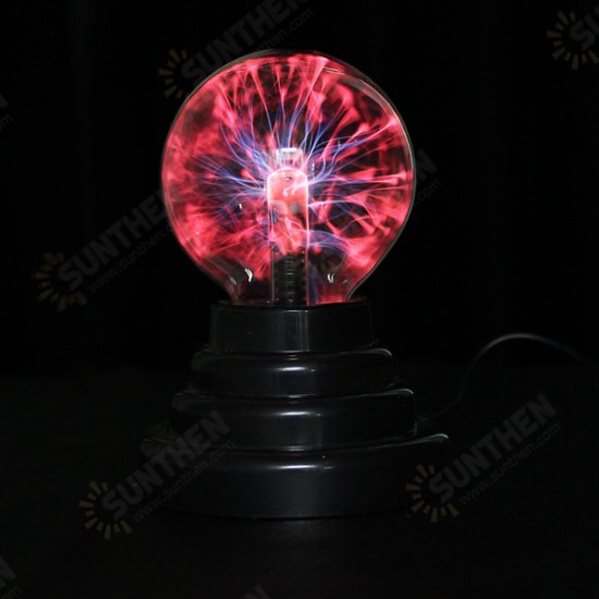 3 Inches USB Plasma Ball Sphere Lightning Light Crystal Lamp Globe Laptop